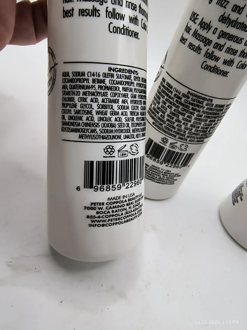 Peter Coppola Legacy Keratin Travel 2 Shampoo & 1 Conditioner 3oz Each